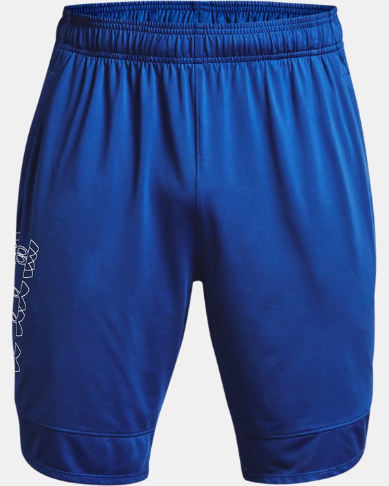 Men's UA Stretch Train Logo Shorts, Blue, pdpMainDesktop image number 5